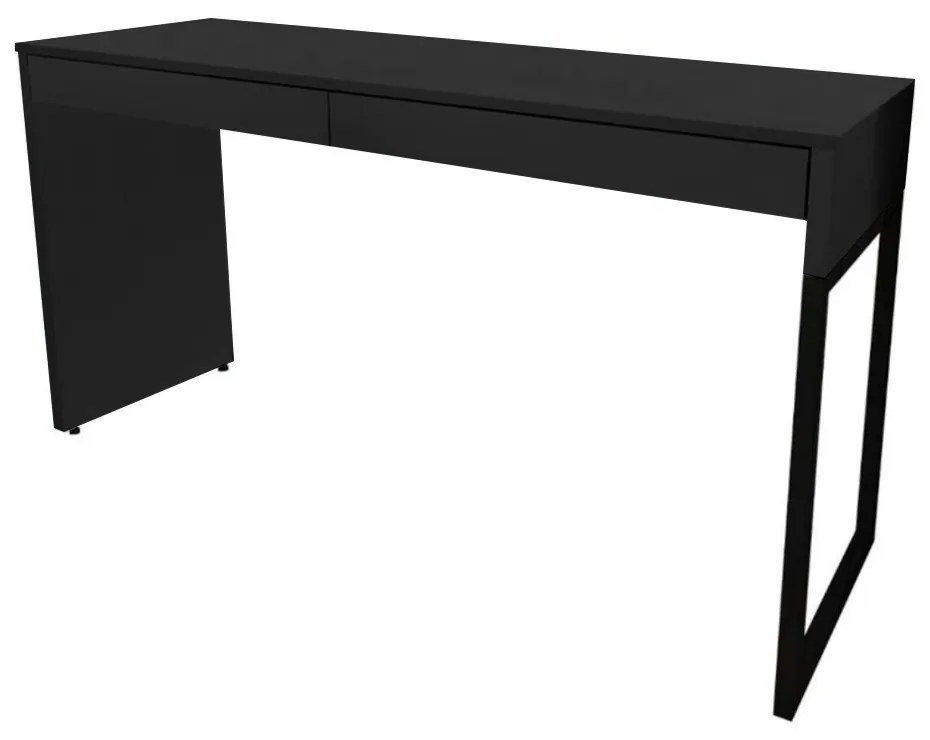 Mesa Para Computador Desk Com 2 Gavetas 120cm Preto - D'Rossi