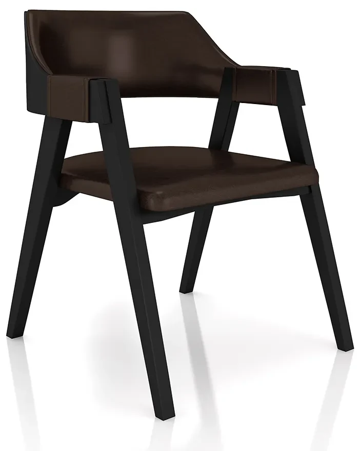 Conjunto Mesa de Jogos Carteado Bellagio Tampo Reversível e 4 Cadeiras Madeira Poker Base Estrela PU Marrom/Preto G42 - Gran Belo