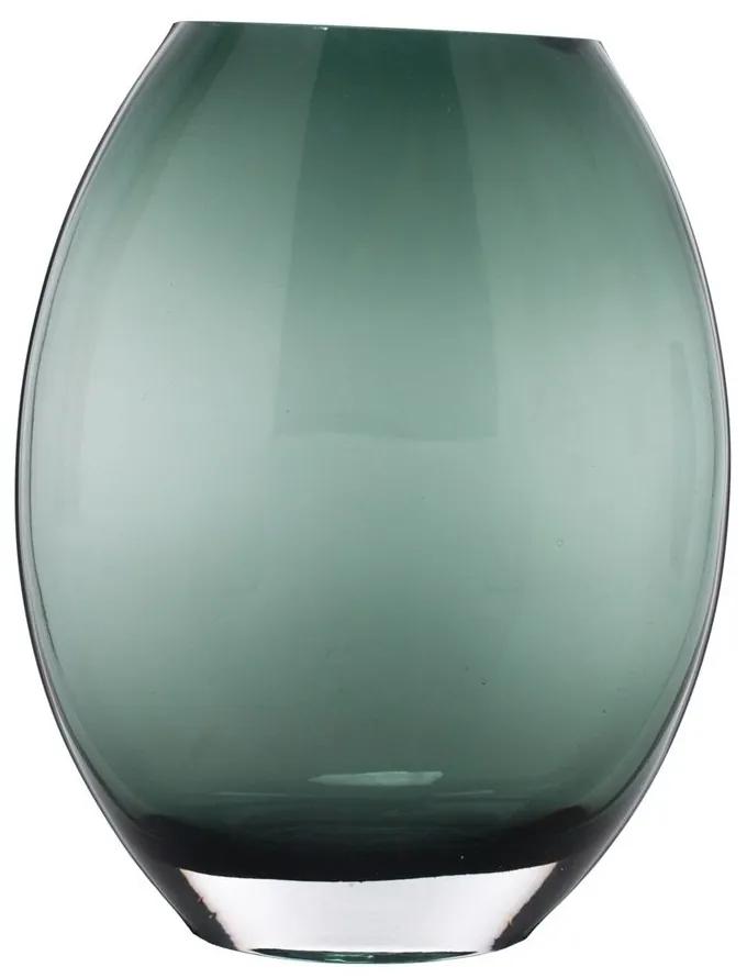 Vaso De Vidro Verde 10x8x24cm 60475 Royal