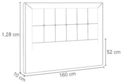 Cabeceira Cama Box Casal Queen 160cm Paolla Z37 Linho Bege Cru - Mpoze