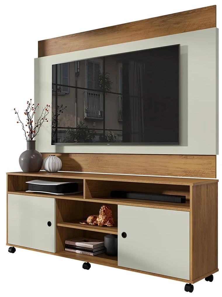 Painel Portland e Bancada Kansas L01 para TV até 60"  - ADJ Decor