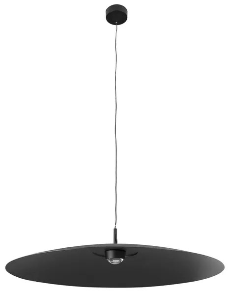 Pendente Led Aluminio 17W 60 3000K 90Cm Plato - PRETO