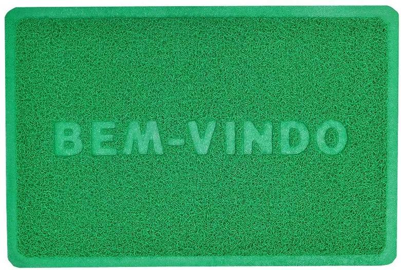 Capacho Bem-Vindo 40cm x 60cm - Verde Bandeira - Camesa