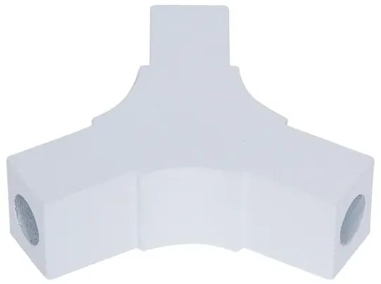 Juncao Y Perfil Sobrepor Aluminio Branco Sem Iluminacao Fit15