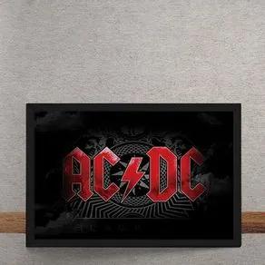 Quadro Decorativo AC DC Logo 25x35