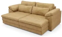 Sofá Retrátil 2 Lugares Para Sala 175cm Dijon Couro Bege S07 - Mpozena