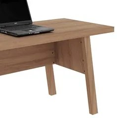 Mesa para Escritório com 02 Gavetas ME4122 Amêndoa - Tecno Mobili