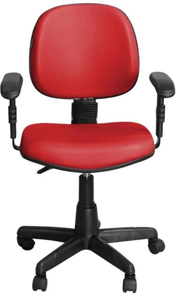 Cadeira Pethiflex CE-01BPBT Giratória Couro Vermelho