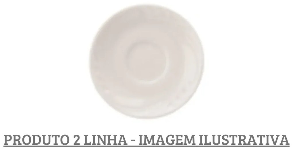 Pires Chá 15Cm Porcelana Schmidt - Mod. Waves 2° Linha 100