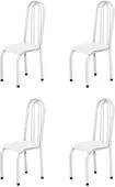 Kit 4 Cadeiras Altas 0.123 Anatômica Branco - Marcheli
