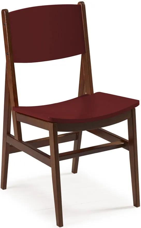 Cadeiras para Cozinha Dumon 87 cm 951 Cacau/Bordo - Maxima
