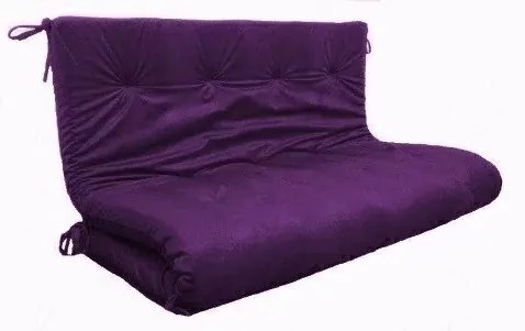 Colchonete Futon Dobravel Enrolavel Casal 1,28 Orthovida + Brinde Jogo... (Palha)