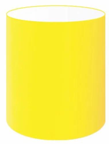 Cúpula em Tecido Cilindrica Abajur Luminária Cp-2009 13x15cm Amarelo