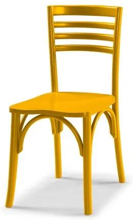 Cadeira Samara em Madeira Maciça - Laca Amarelo