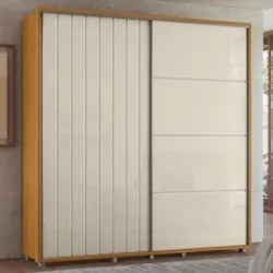 Guarda Roupa Casal 230cm Com 2 Portas Verbena Off/Cinamomo Z10 - Mpoze