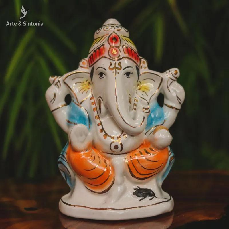 Ganesh Indiano em Porcelana Boho