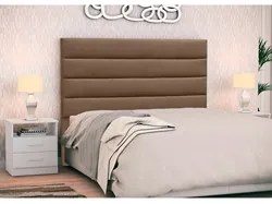 Cabeceira Cama Box Casal Queen 160cm Greta Suede Marrom e 2 Mesas de C