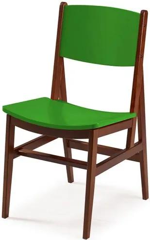 Cadeira Dumon Cor Cacau Com Verde - 30795 Sun House