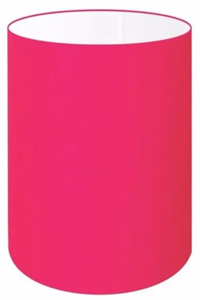 Cúpula Abajur Cilíndrica Cp-7002 Ø13x30cm Rosa Pink