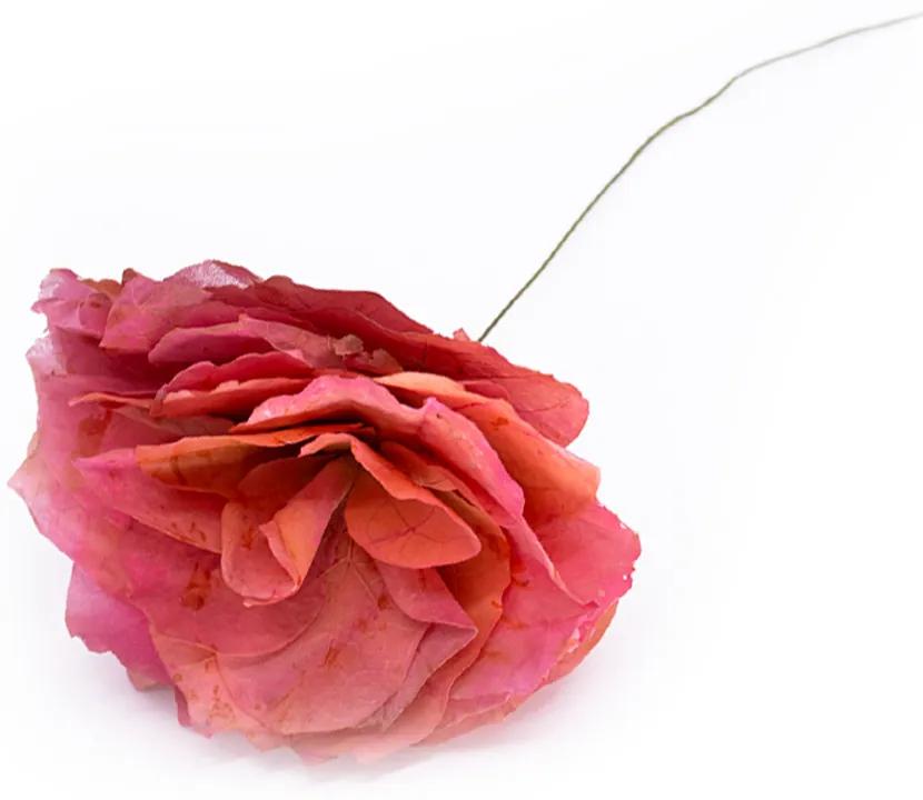 Rosa Artificial Cerejinha Desidratada com Haste Arame Real Toque 54 cm F04 - D'Rossi