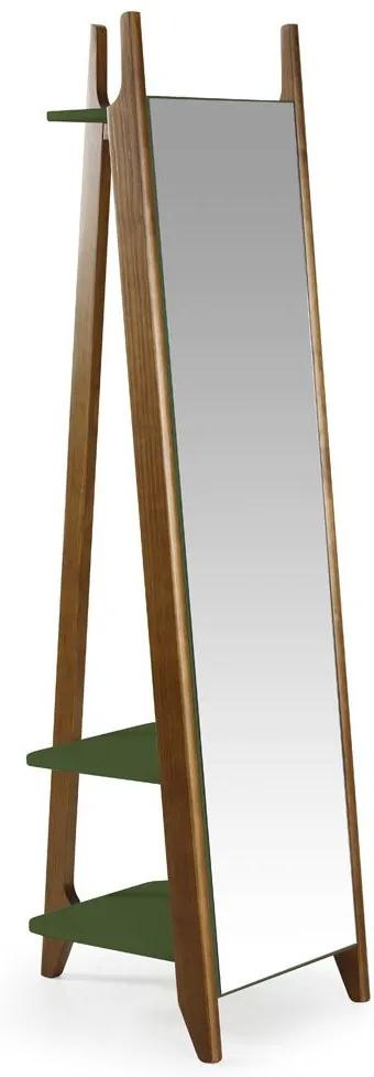 Espelho Stoka 169,5 Cm 988 Nogal/Verde Musgo - Maxima