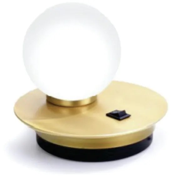 Abajur Ø15X14Cm Metal E Globo Ø10Cm 01Xg9 |Old Artisan Abj-5523 (BRANCO, FOSCO (BRANCO))
