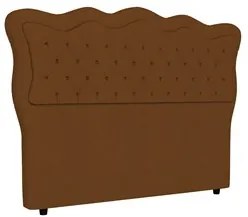 Cabeceira Casal Cama Box 140cm Oregon I02 Veludo Terracota - Mpozenato