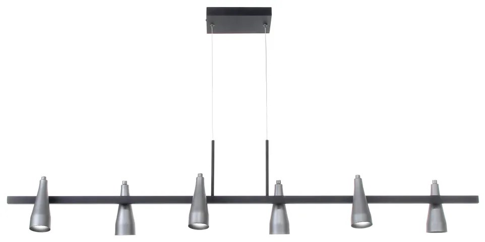 Pendente Eris 25X12,5X120Cm Metal Alumínio 6Xmr11 - Old Artisan Pd-584... (MARSALA)