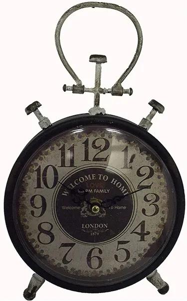 Relógio de Mesa de Ferro Vintage Pequeno