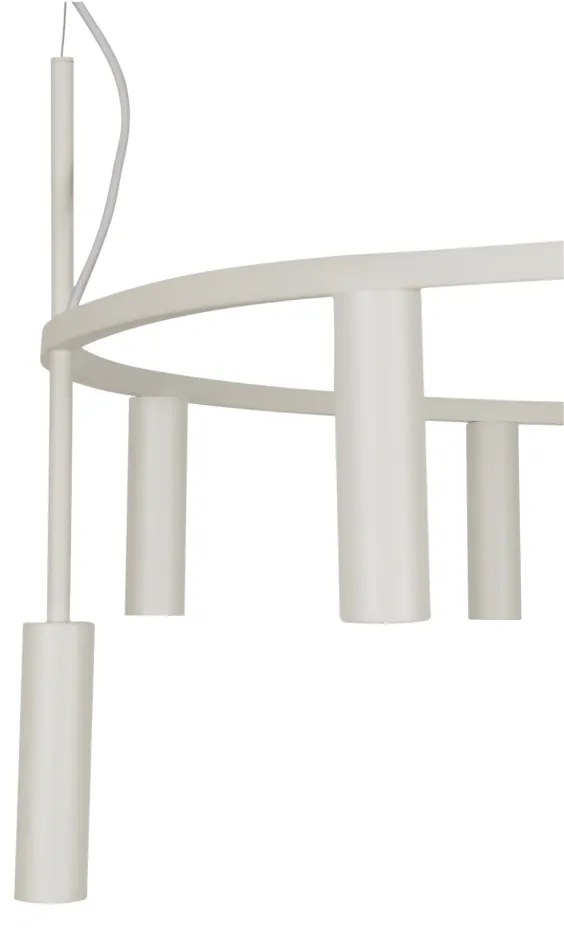 Pendente Platinum Circular Ø80X44,5Cm 9Xmr11 - Usina 16931/80 (PT / CP-M - Preto Texturizado / Champanhe Metálico)