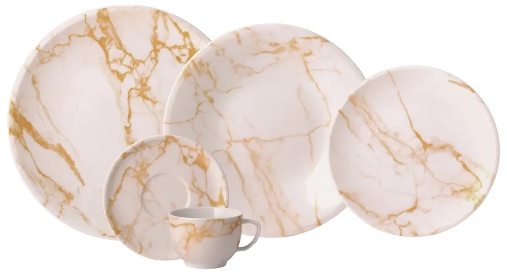 Conjunto De 3 Peças Para Chá De Porcelana Paddy