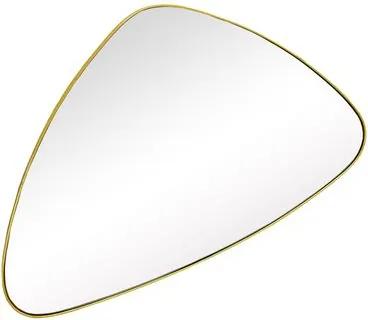 Espelho Triangular com Moldura Folheada a Ouro - 35x55cm