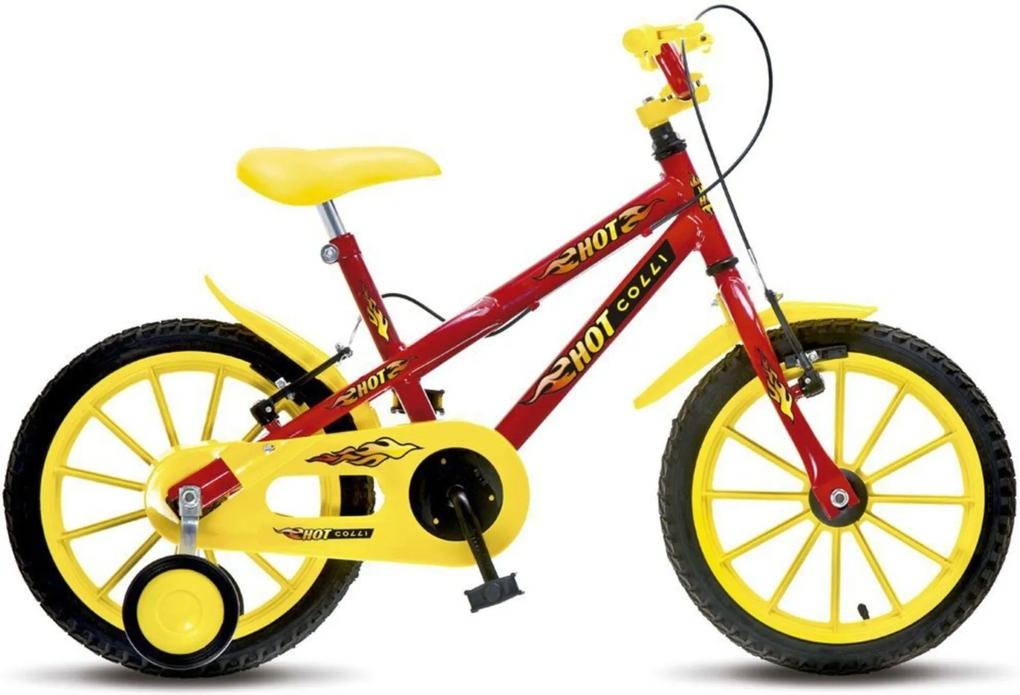 Bicicleta Colli Bikes Infantil Aro 16 Hot Colli MTB Vermelho