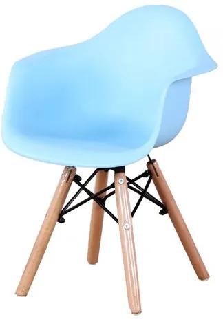 Cadeira INFANTIL Eames Eiffel com Braco PP Azul - 53318 - Sun House