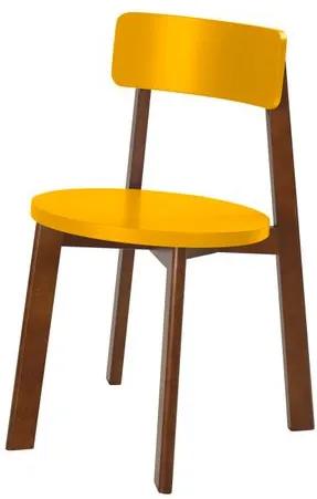 Cadeira Lina Cor Cacau Com Amarelo - 31530 Sun House