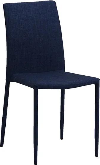 Cadeira Amanda Tecido Jeans Azul  Or Design