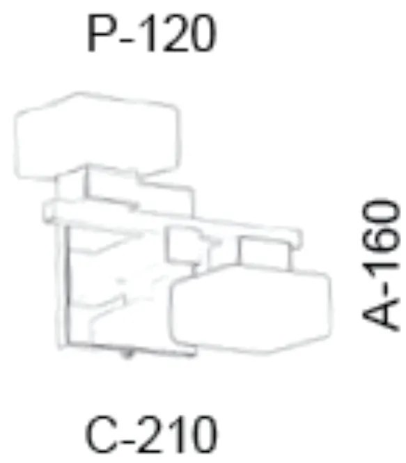 Arandela Cubo Flat Dupla Led Integrado 11W 2700K 21X12X16Cm Metal E Vi... (BRANCO, 110V)