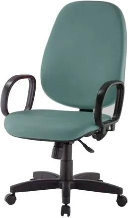 Cadeira Corporate Presidente cor Verde com Base Nylon - 43969 Sun House