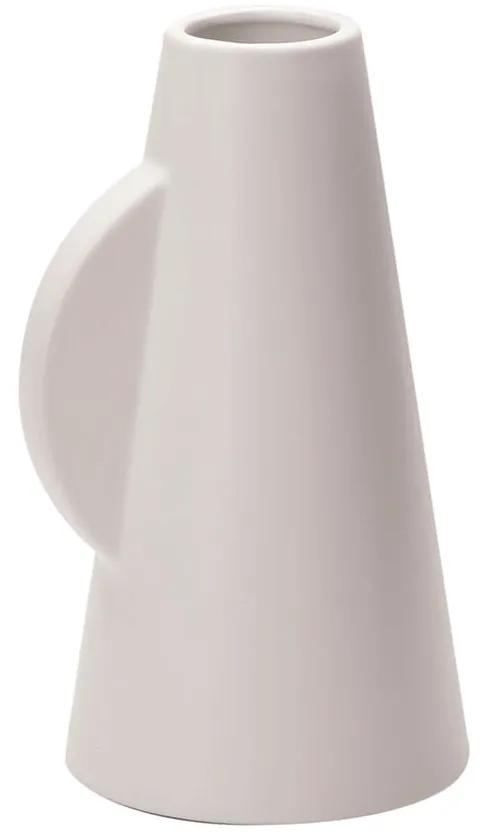 Vaso Ânfora em Cerâmica Branco - 25x14cm