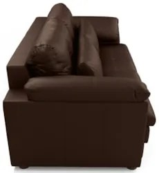 Sofá Retrátil 2 Lugares Para Sala 175cm Dijon Couro Caramelo S07 - Mpo