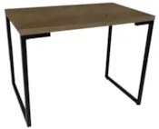 Mesa de Escritório Estilo Industrial 120cm Porto M24 Castanho - Mpozen