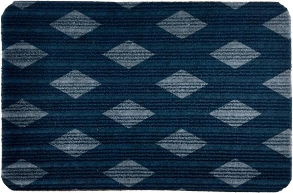 Capacho Carpet Triangulos Separados Azul Único Love Decor
