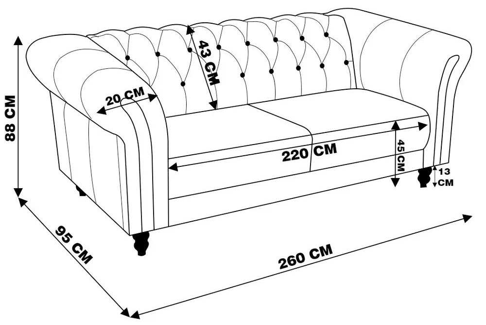 Sofá 4 Lugares Maggiore 260cm Couro Branco G58 - Gran Belo