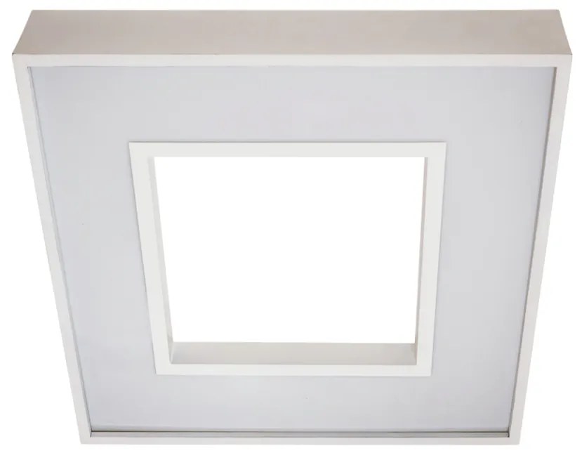 Plafon Belize 27X27Cm Led 16,4W Bivolt | Usina 19010/27 (MR-T - Marrom Texturizado, 3000k)