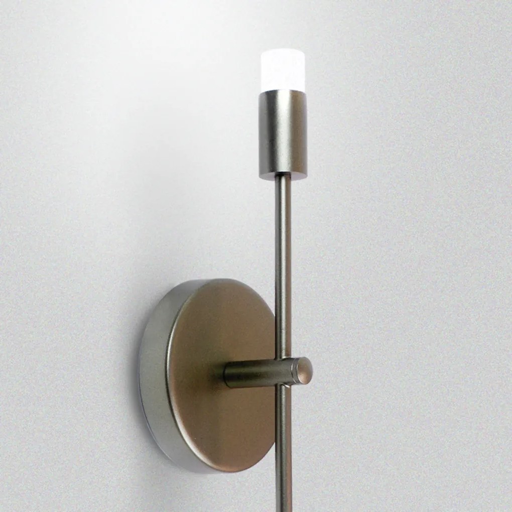 Arandela Cross Dupla 44,9X11X7,3Cm Led 10W - Usina 19743/2 (CB-M - Cobre Metálico, 3000k, 220v)