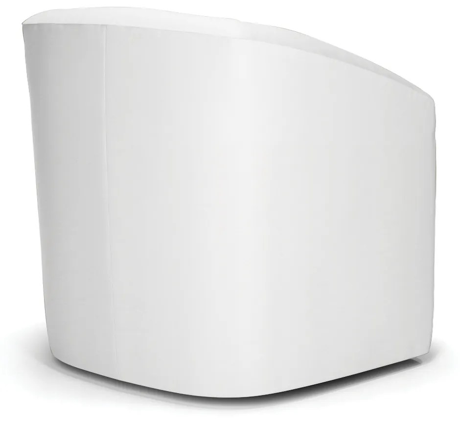 Poltrona Decorativa Base Giratória Stella Max Sintético D03 - D'Rossi - Branco