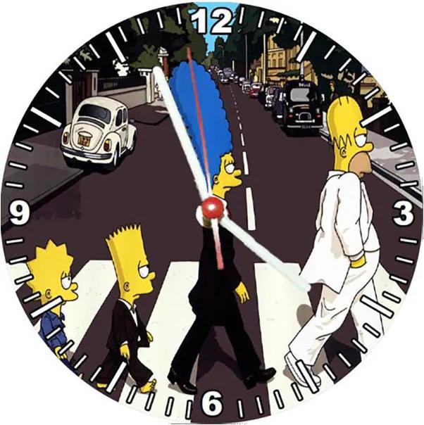 Relógio Decorativo Simpsons Abbey Road