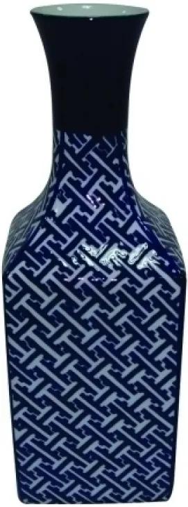 vaso DUE cerâmica azul alt.37cm Ilunato DU0101