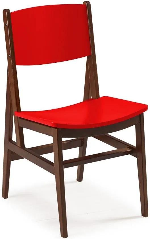 Cadeiras para Cozinha Dumon 87 cm 951 Cacau/Vermelho - Maxima