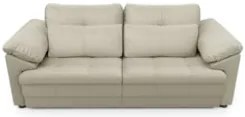 Sofá Retrátil 2 Lugares Para Sala 175cm Dijon Couro Creme S07 - Mpozen